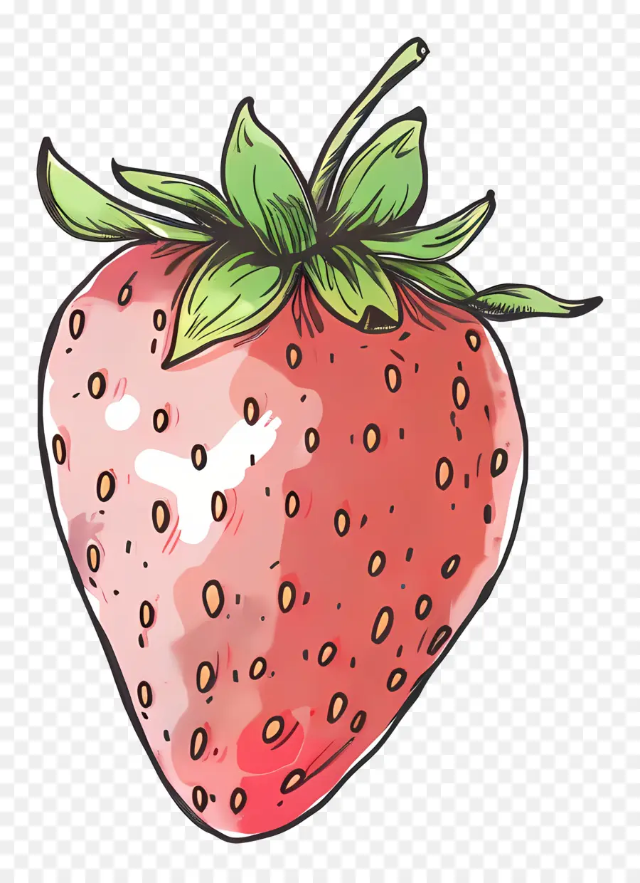 Doodle Strawberry，Morango PNG