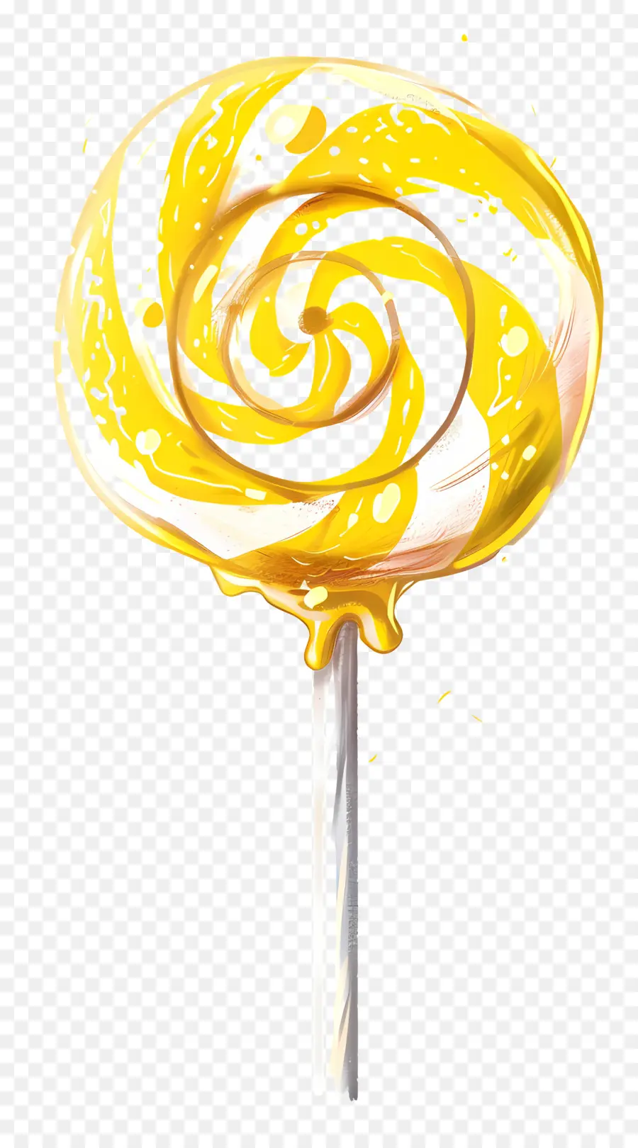 Pirulito，Amarelo PNG