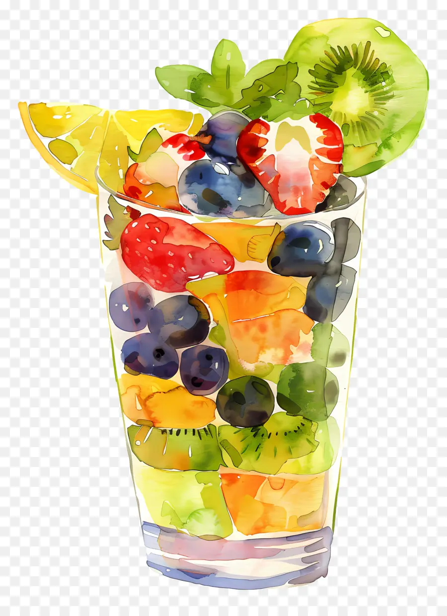 Frutas Perfeitas，Pintura Em Aquarela PNG