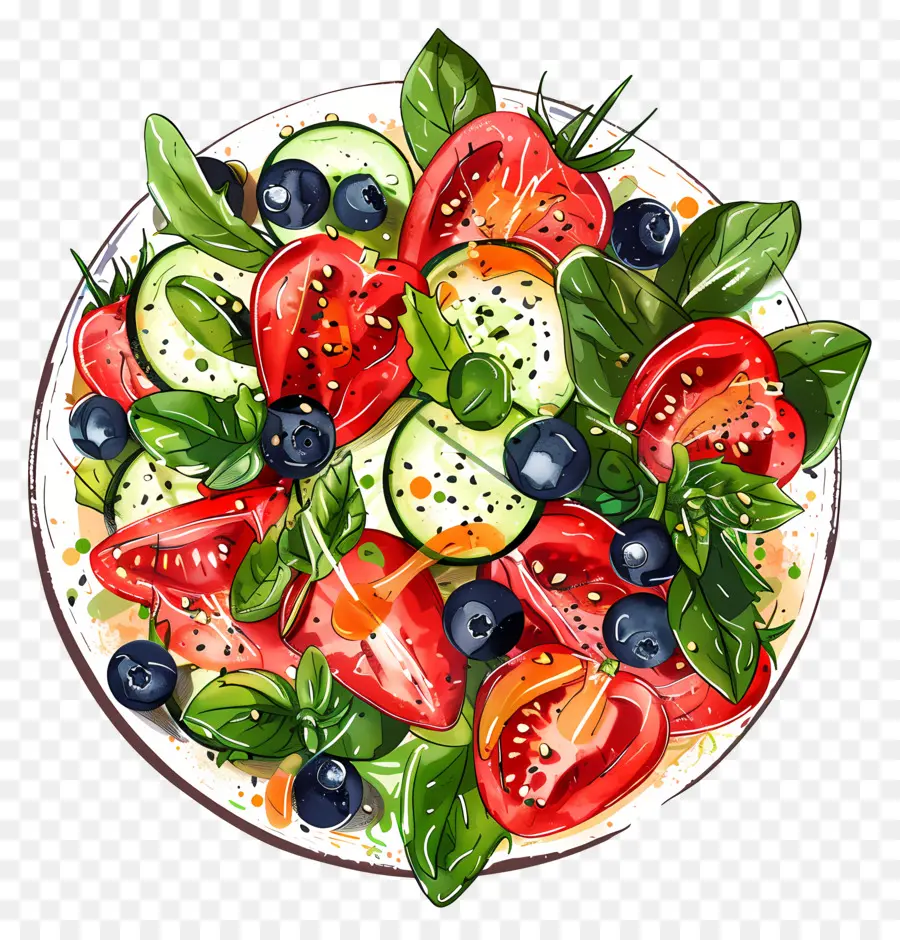 Salada De Verão，Salada De Legumes PNG