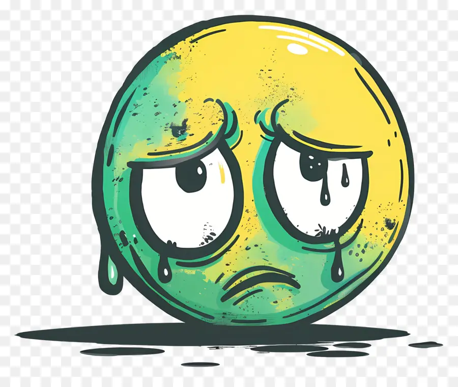 Rosto Triste，Emoticon Do Desenho Animado PNG