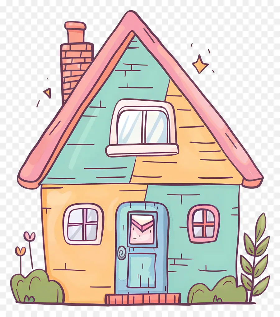 Doodle House，Cartoon Casa PNG