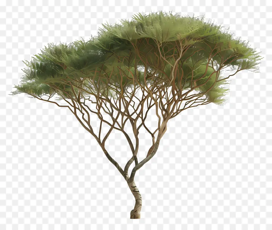 Árvore De Acacia 3d，árvore De Altura PNG