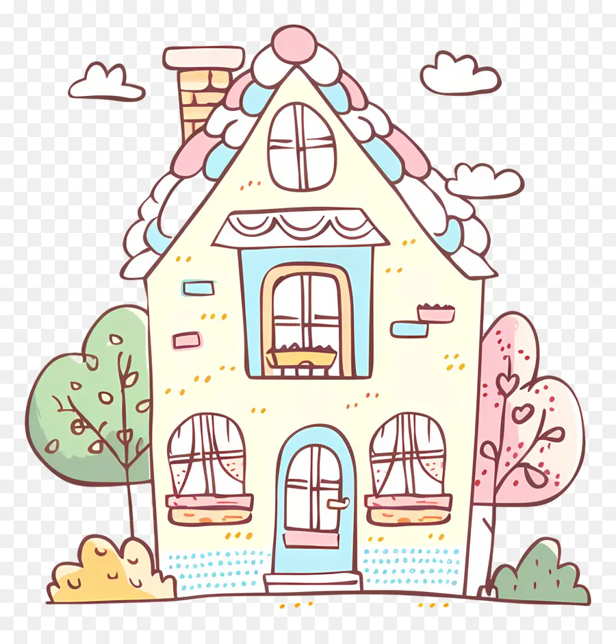 House，Casa De Desenhos Animados PNG