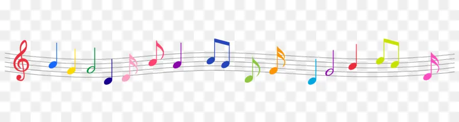 Notas Musicais，Cores PNG