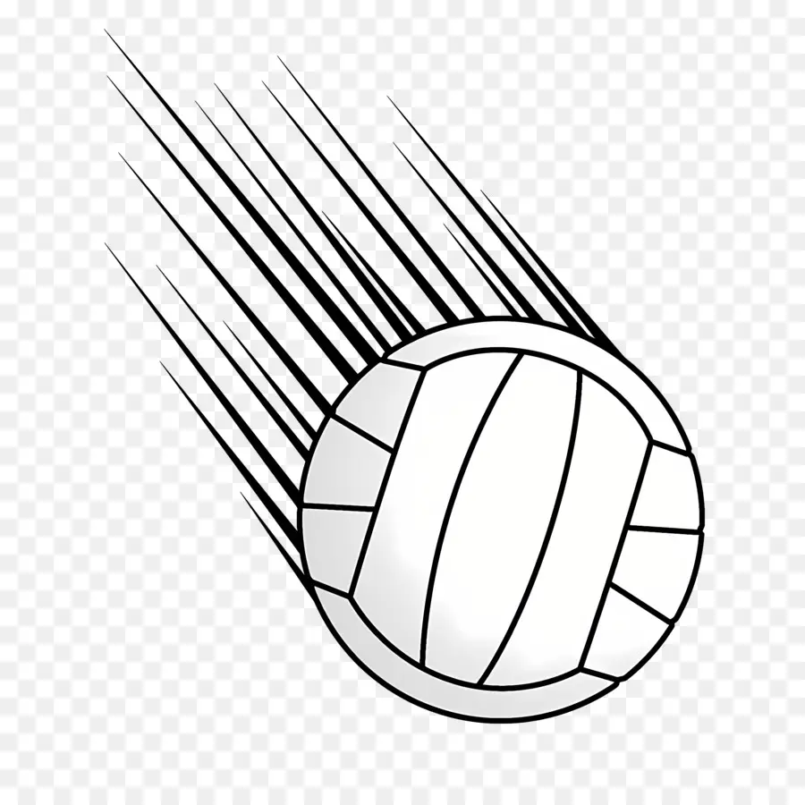 Voleibol，Preto E Branco PNG