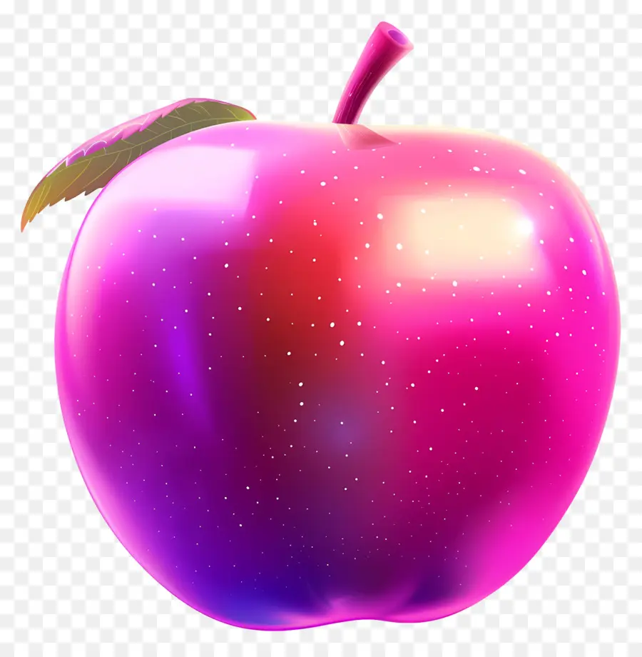 Apple Neon，Cor De Rosa Apple PNG