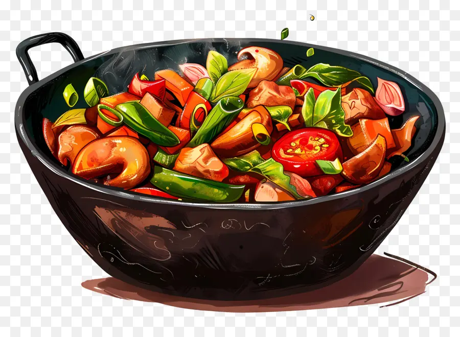 Wok，Frite PNG