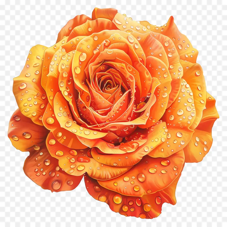 Rosa Laranja，Rosa PNG