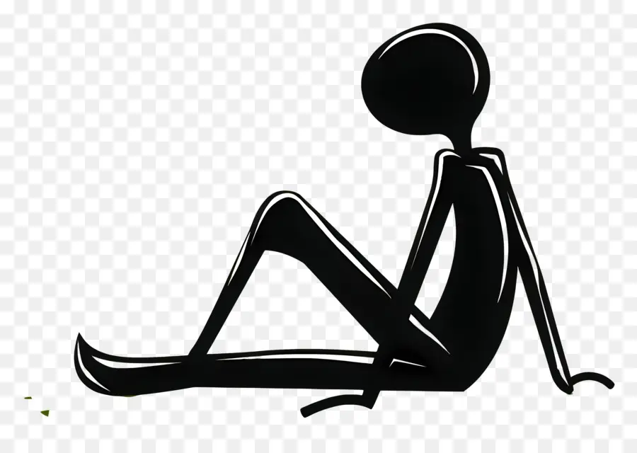 Figura De Cola Relaxante，Stick Figure PNG