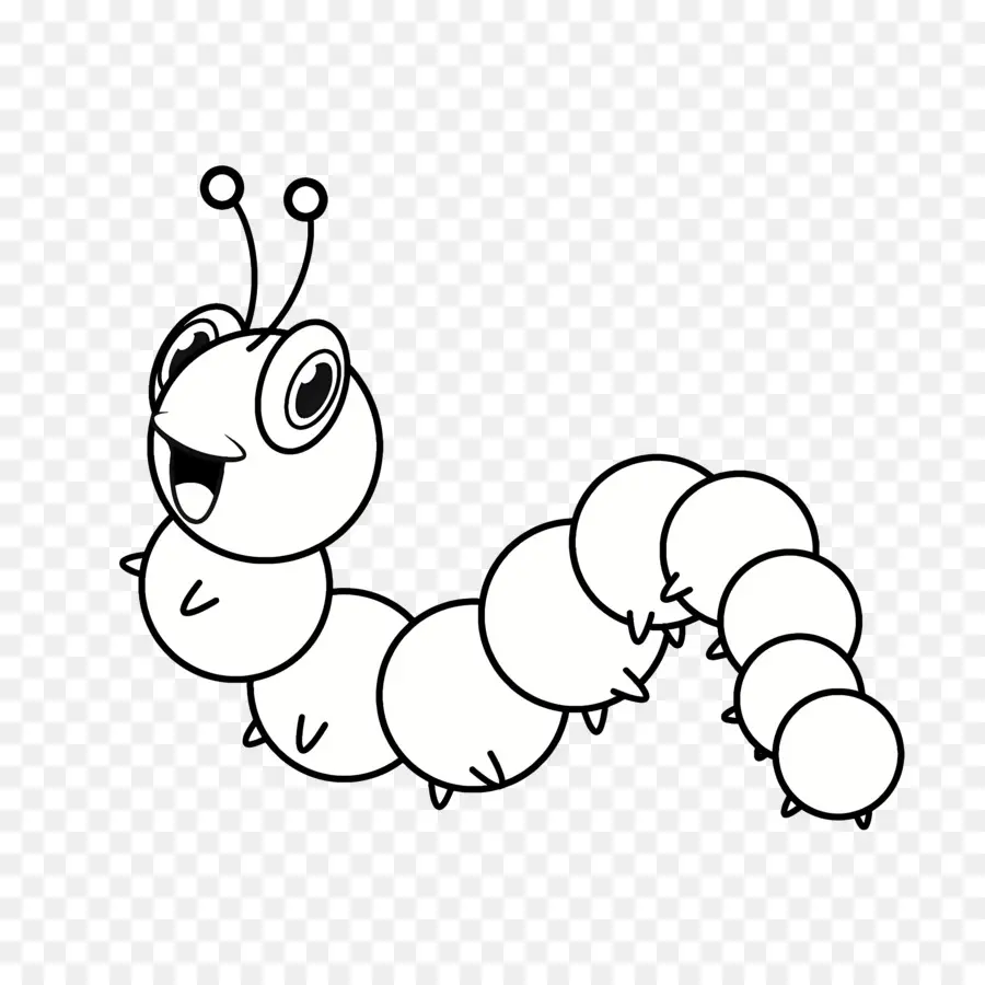 Cartoon Caterpillar，Personagem De Desenho Animado PNG