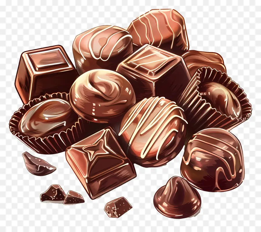 Bombons De Chocolate，Chocolate PNG