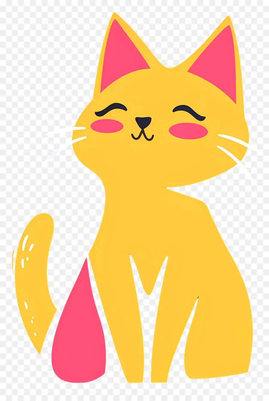 Gato Dos Desenhos Animados，Gato Bonito Ilustração PNG