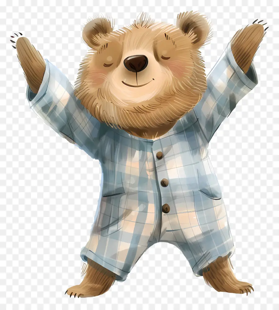 Urso Bonito，Pijama PNG