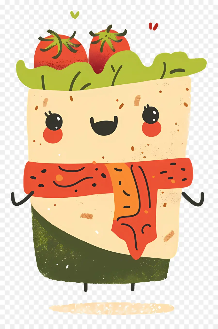 Burrito，Sanduíche De Desenho Animado Fofo PNG