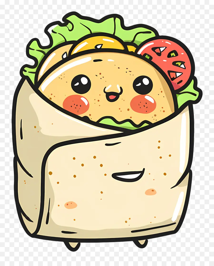 Burrito，Burrito De Gato De Desenho Animado PNG