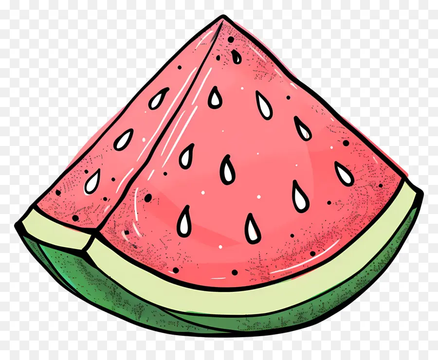 Doodle Watermelon，Melancia PNG