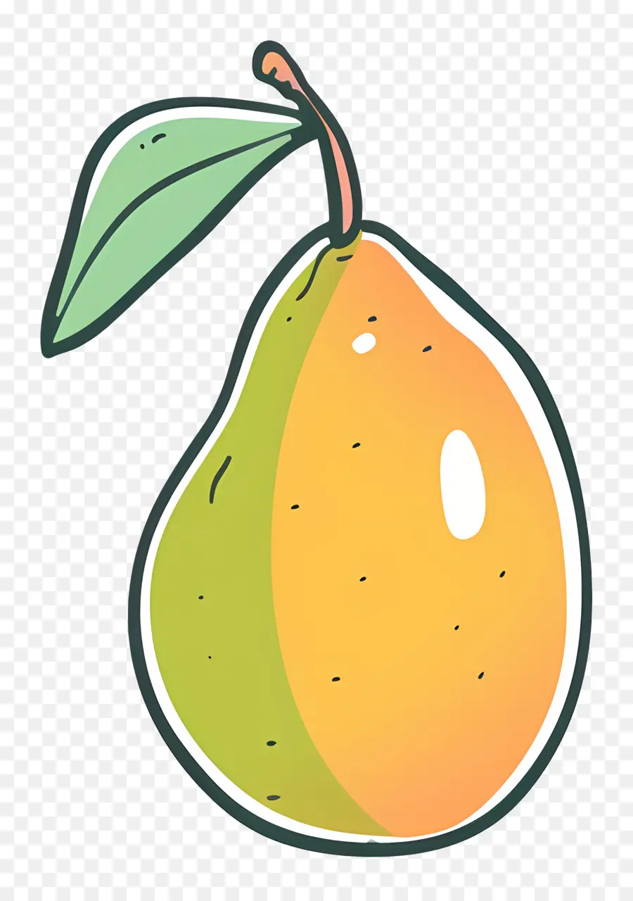 Doodle Mango，Amarelo Pêra PNG