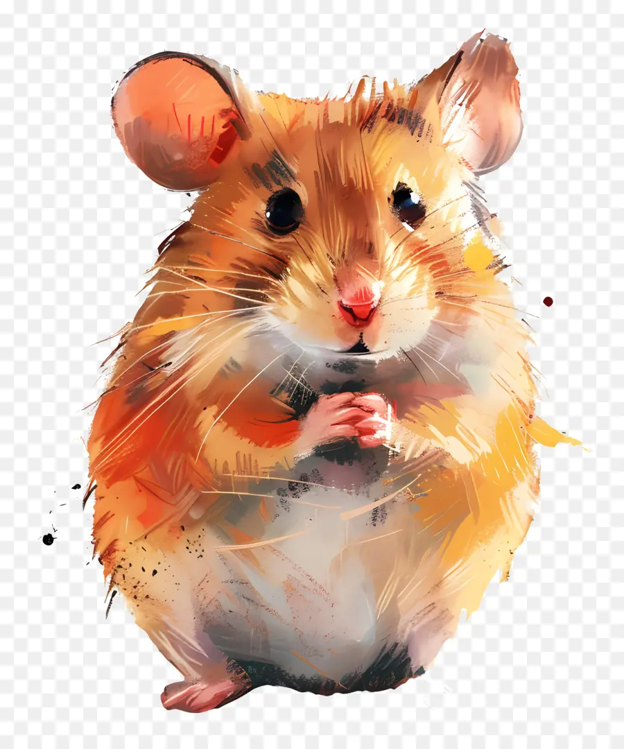 Rato Bonito，Pintura De Hamster PNG