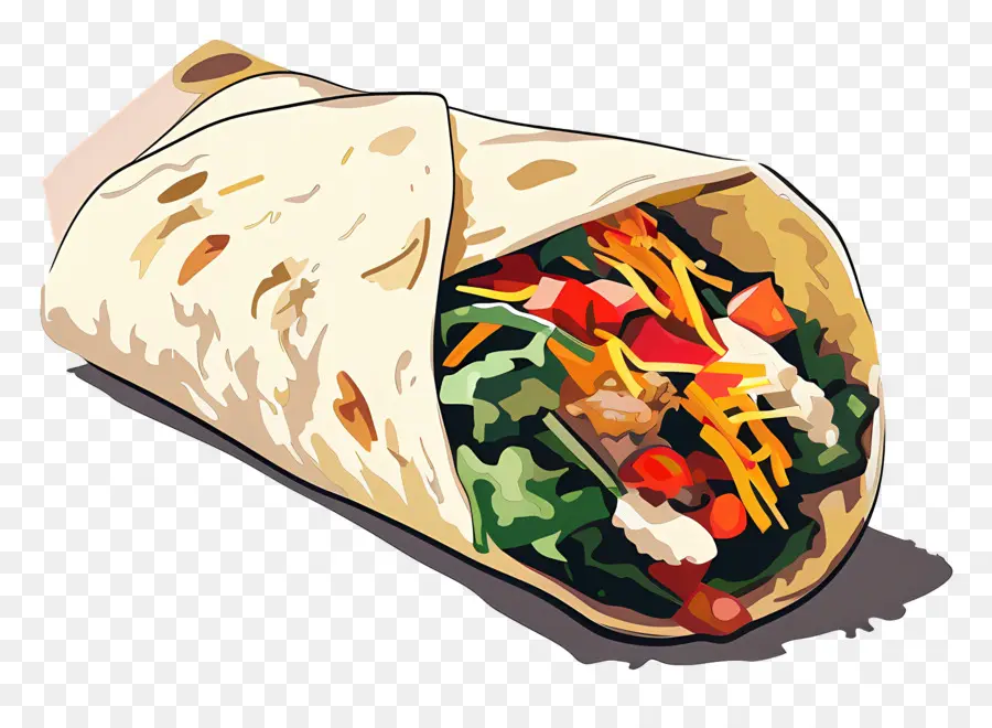 Burrito，Comida Mexicana PNG