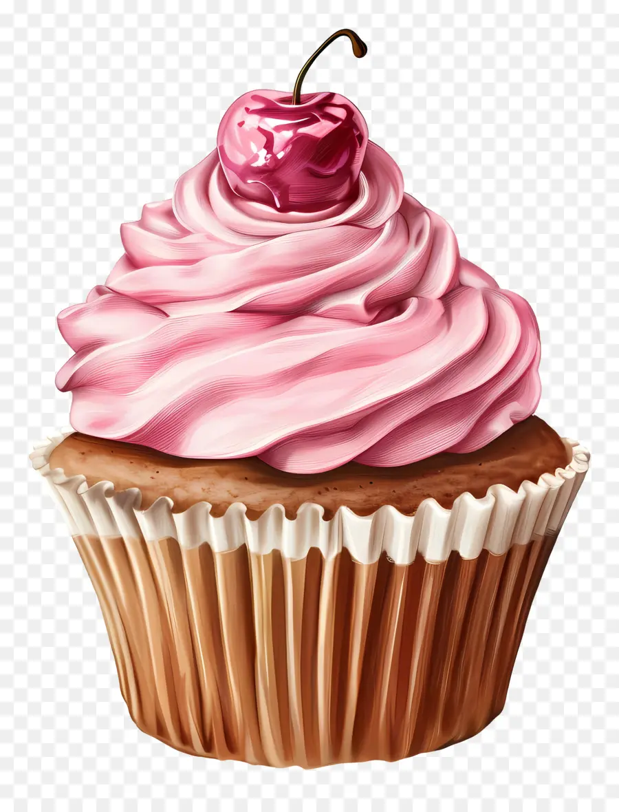 Cupcake，Cor De Rosa Cupcake PNG