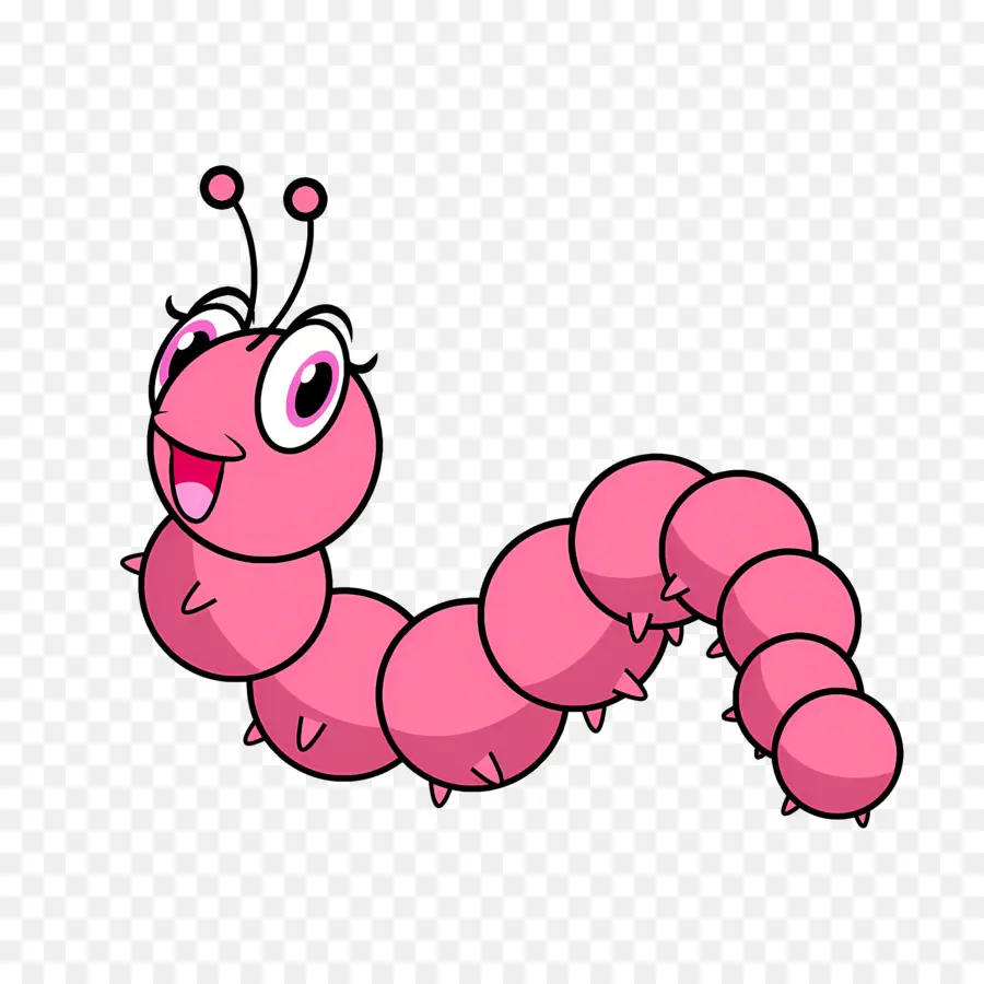 Cartoon Caterpillar，Cartoon Worm PNG