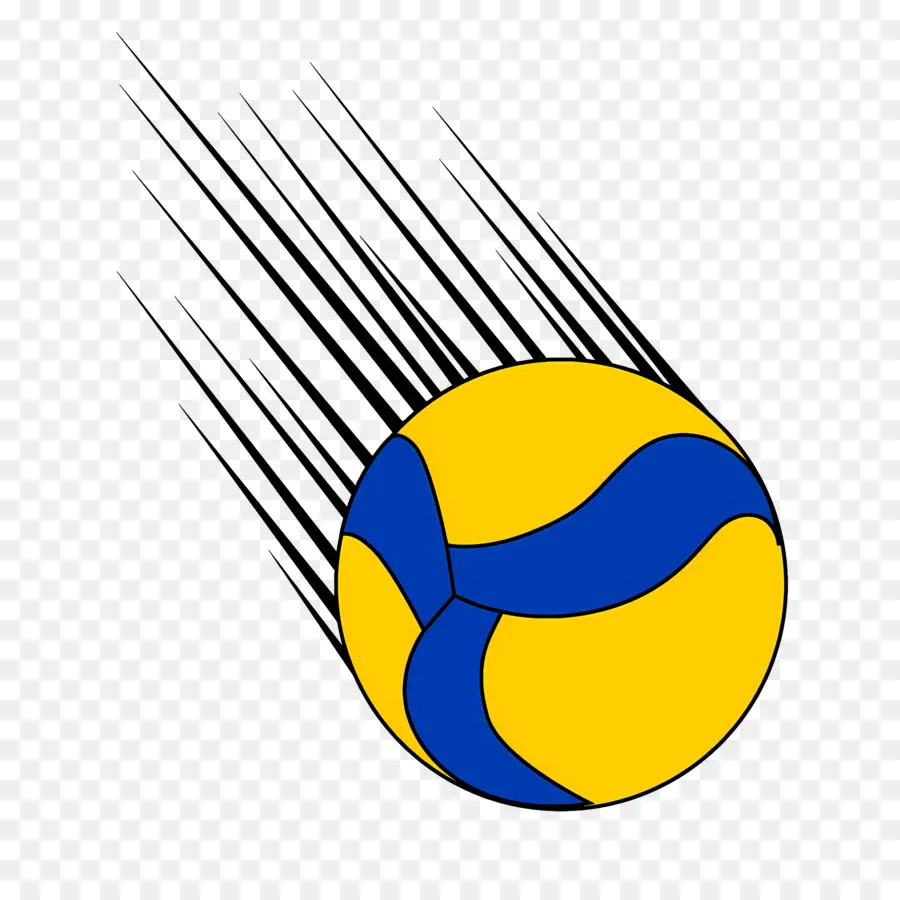 Voleibol，Azul E Amarelo PNG