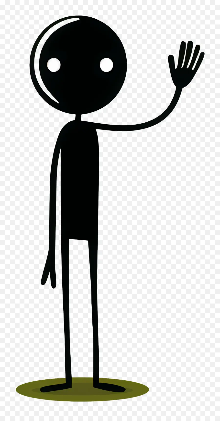 Stick Figure Acenando，Pessoa PNG