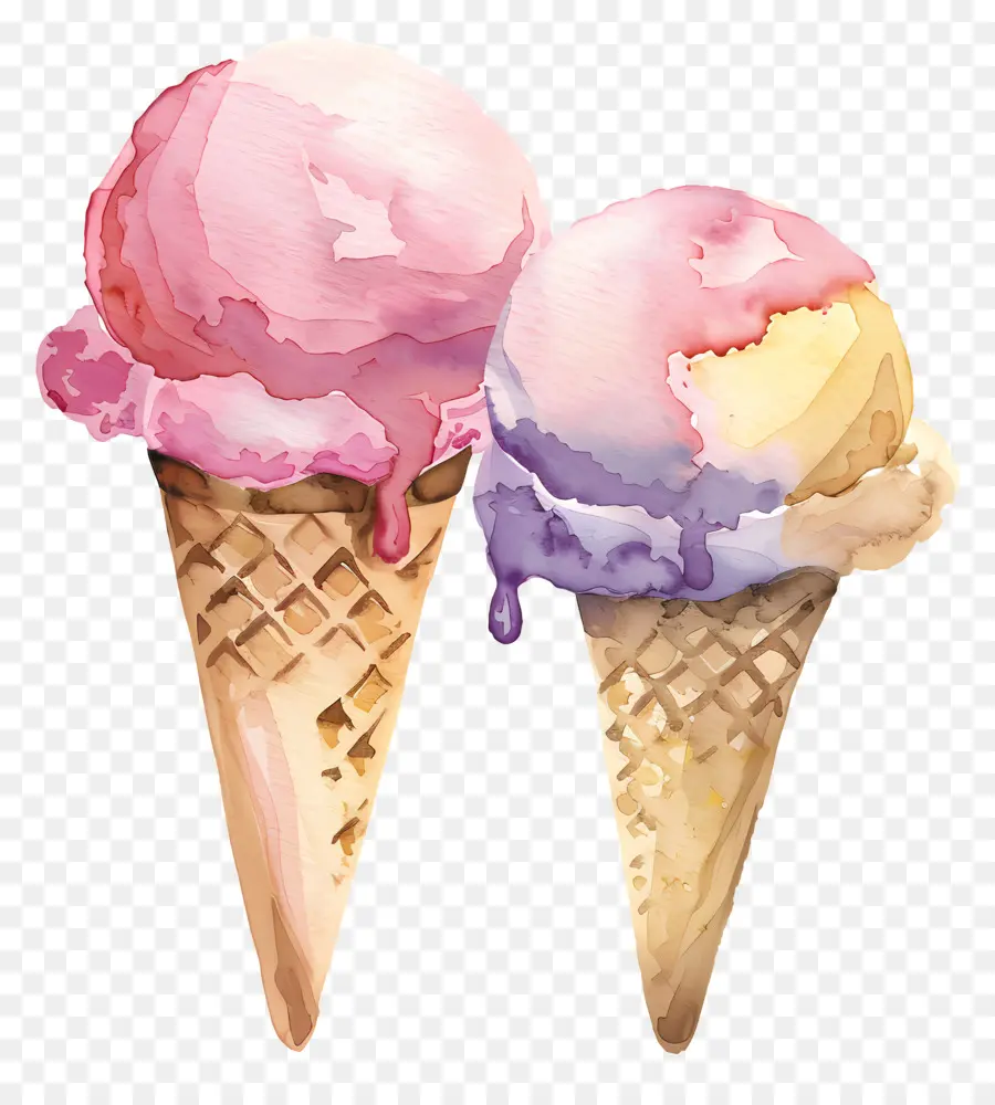 Gelato，Cones De Sorvete PNG