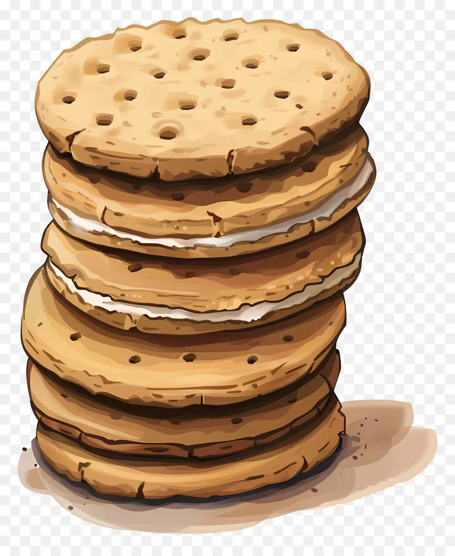 Biscoitos，Pilha De Biscoitos PNG