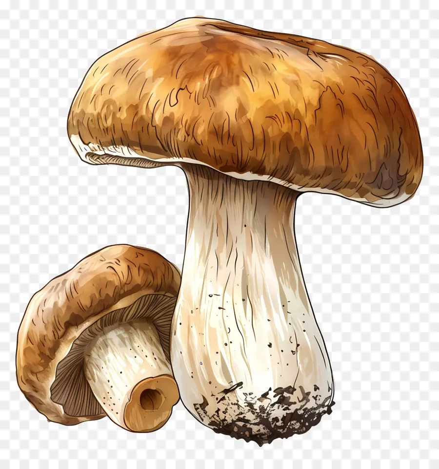 Cogumelo Porcini，Cogumelos Amarelos PNG