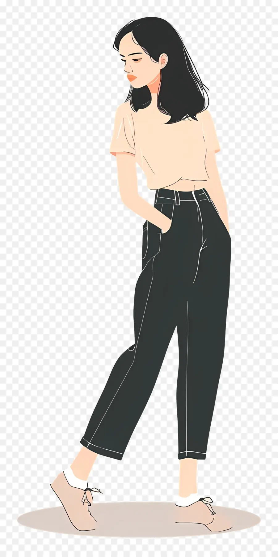 Fashion Girl，Cartoon PNG