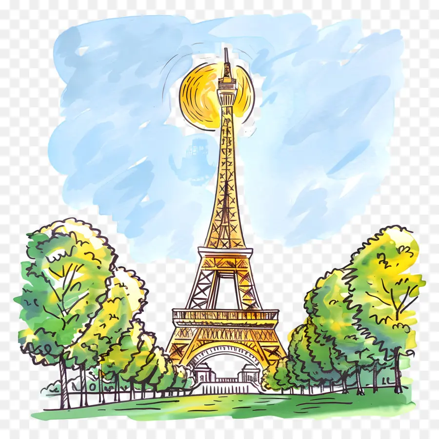 Torre Eiffel，Paris PNG