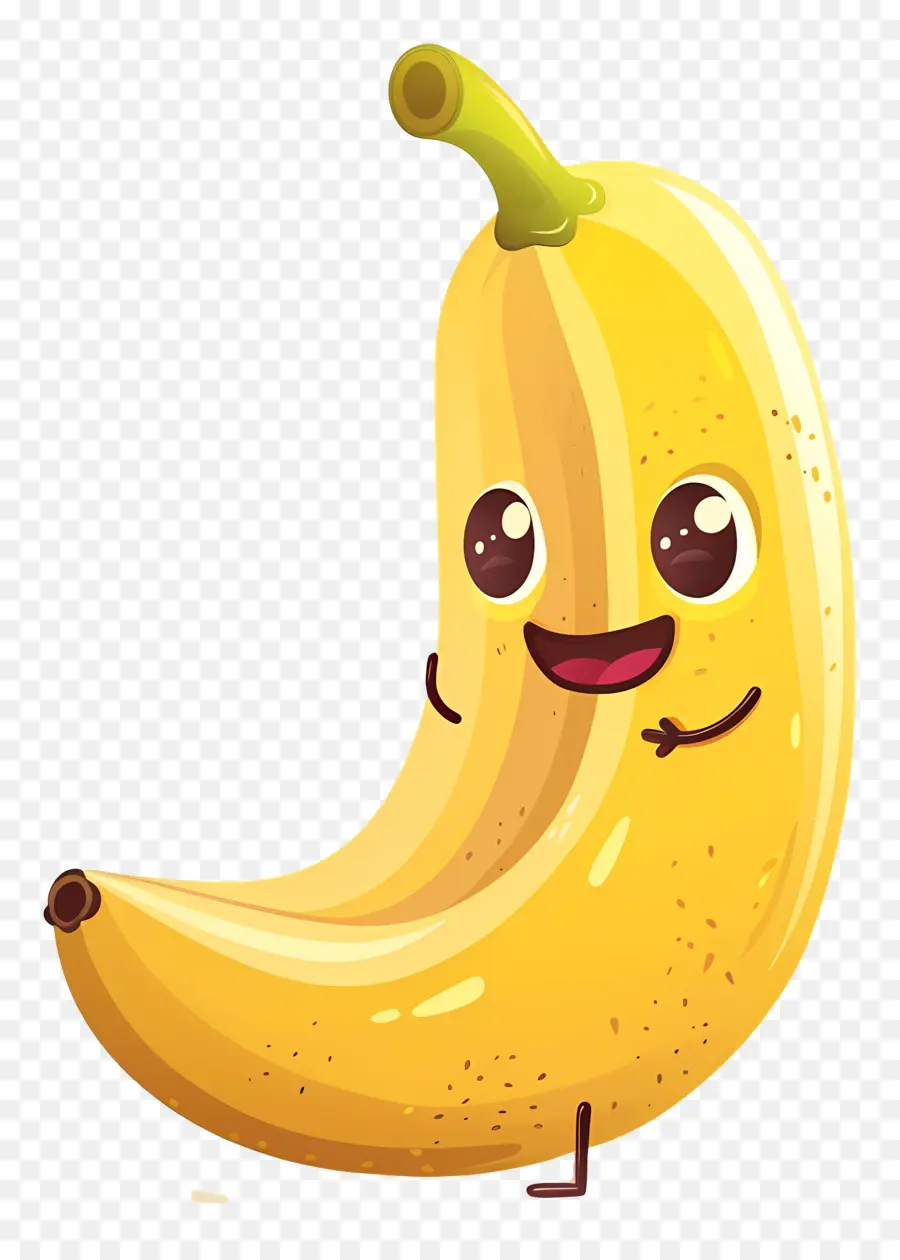 Banana Dos Desenhos Animados，Banana Sorridente PNG