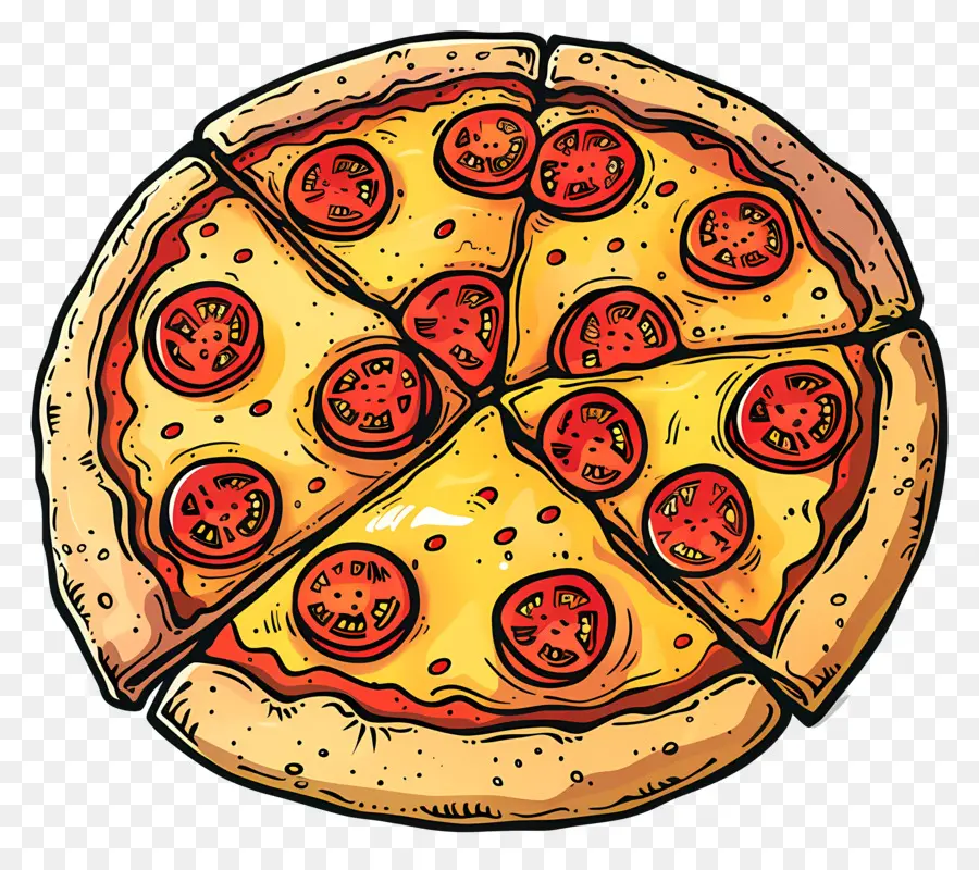 Pizza，Handdrawn PNG