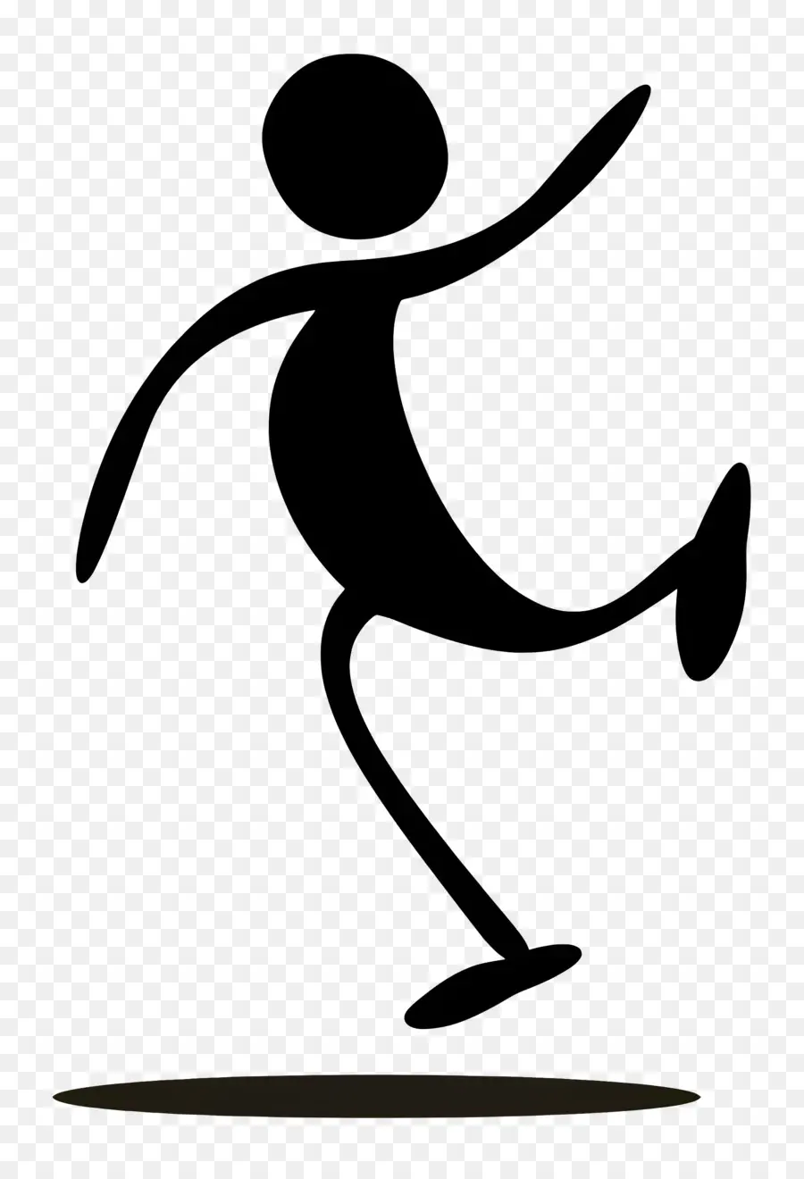 Stick Figura Jumping，Exercício PNG