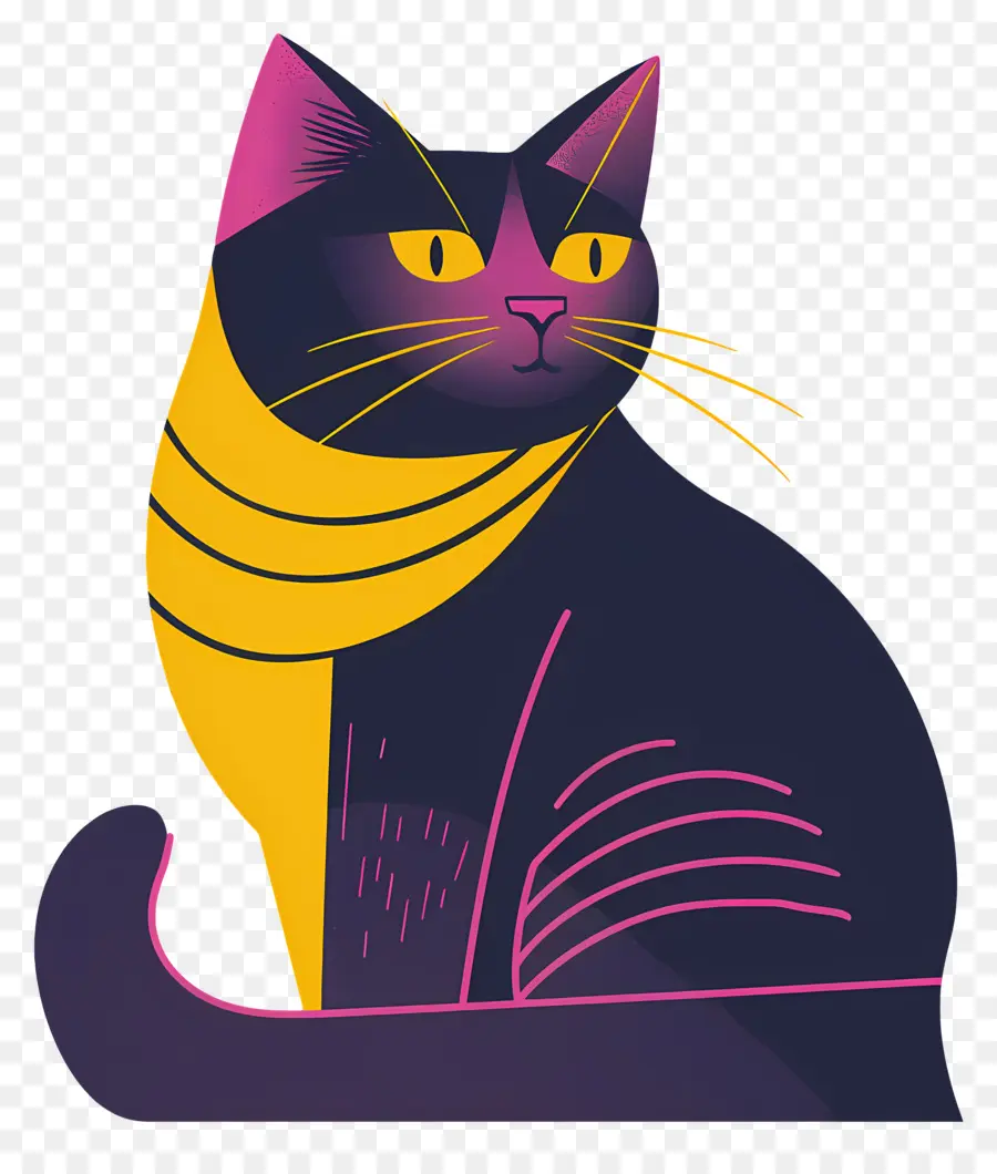 Gato Dos Desenhos Animados，Gato Preto PNG