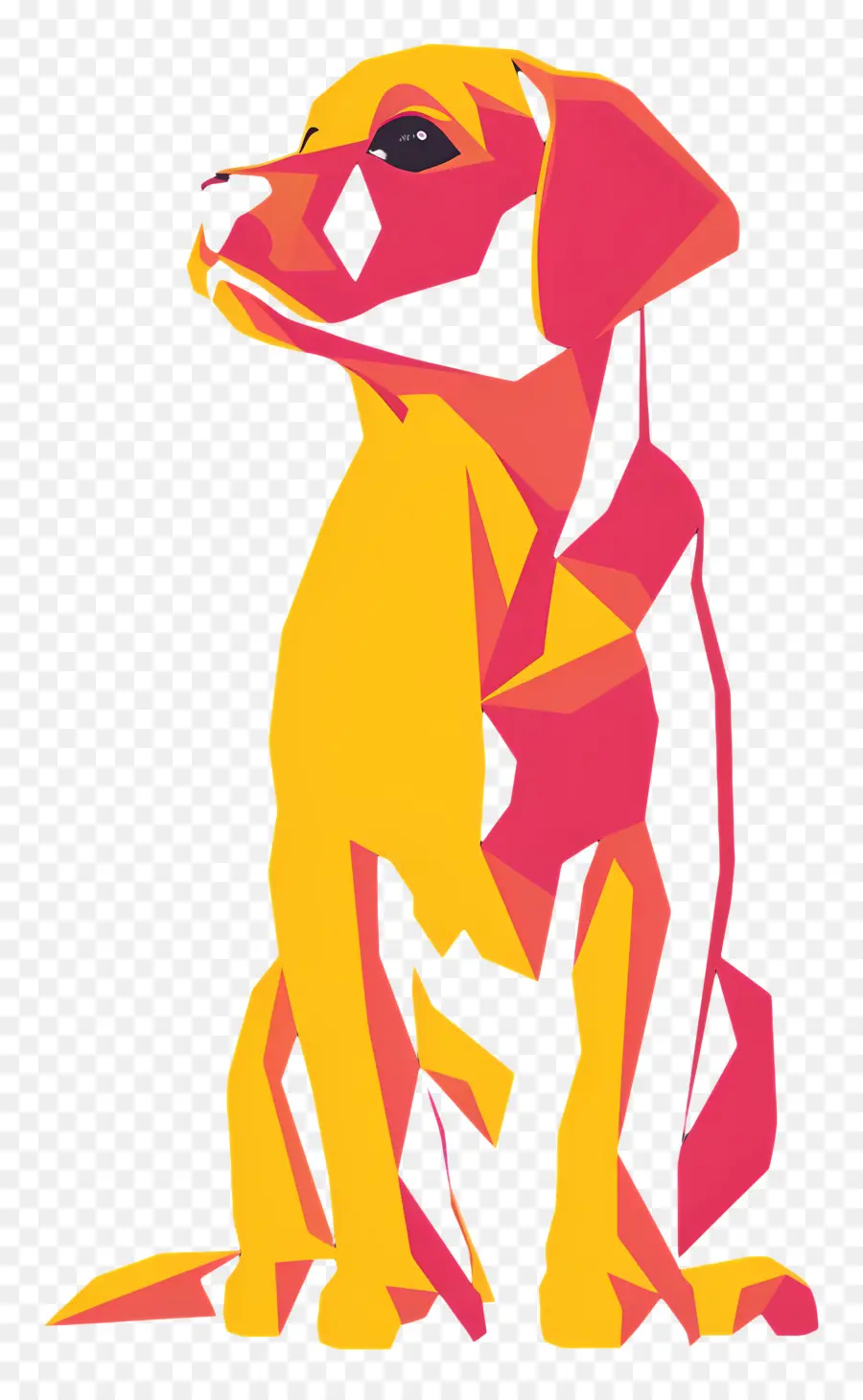 Cão Dos Desenhos Animados，Amarelo E Rosa PNG