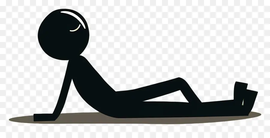 Figura De Cola Relaxante，Stick Figure PNG