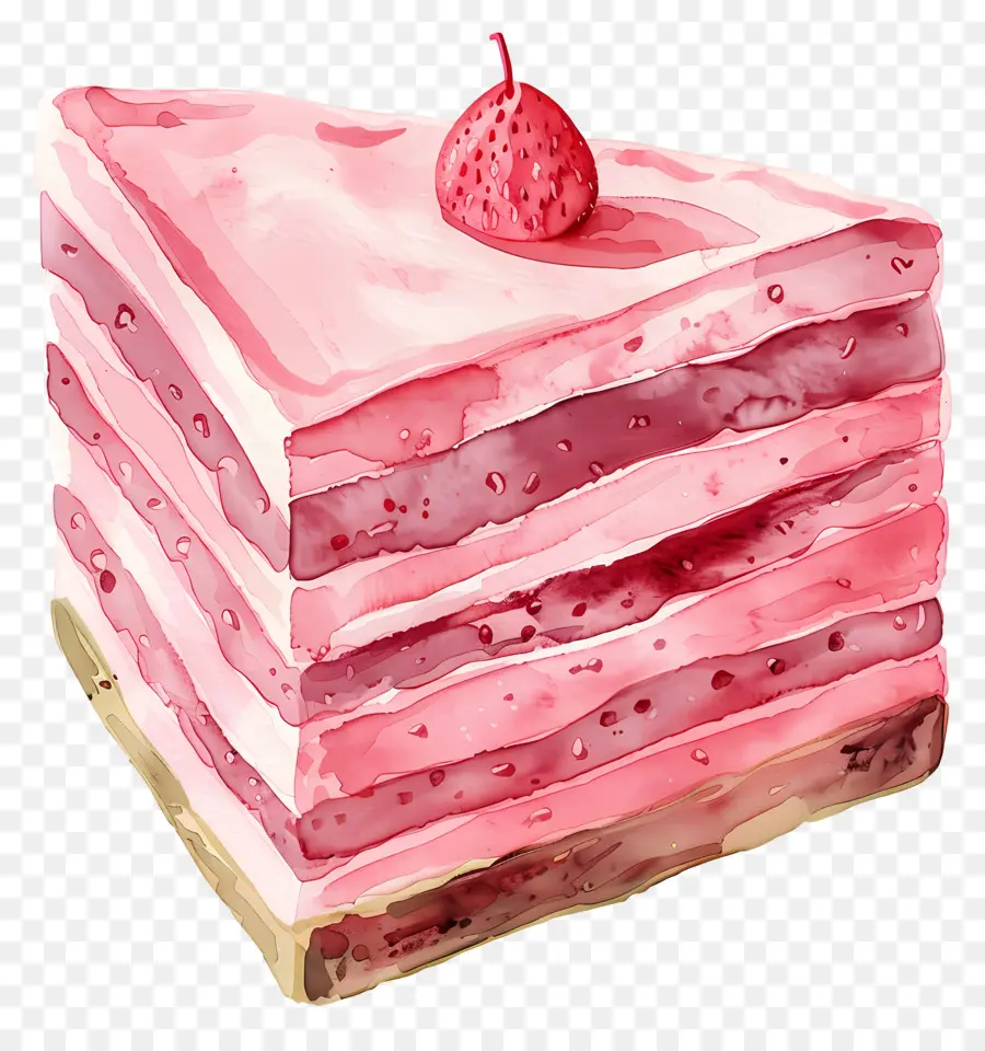 Bolo Cor De Rosa，Cor De Rosa Camada De Bolo PNG