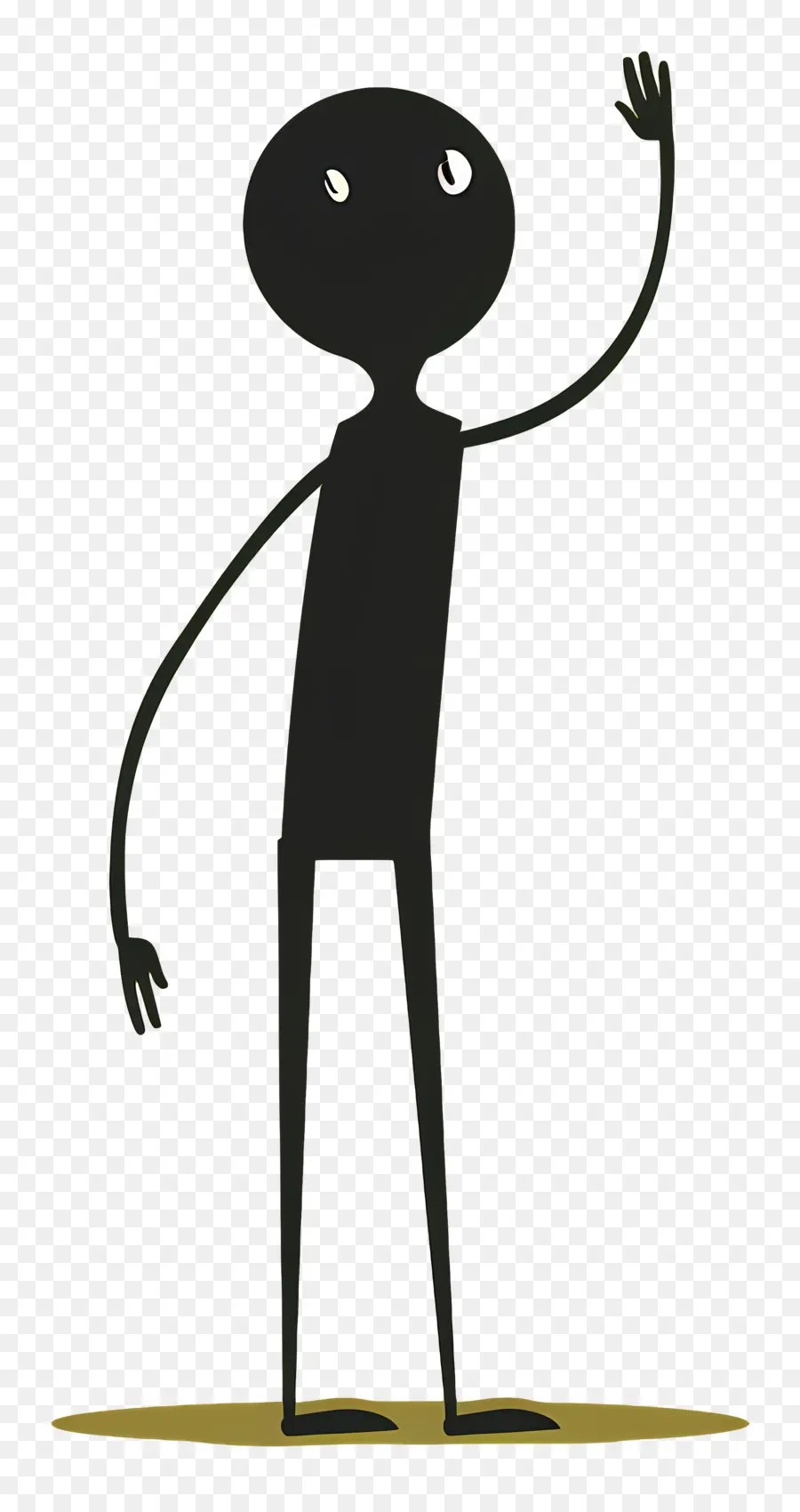 Stick Figura Acenando，Stick Figure PNG