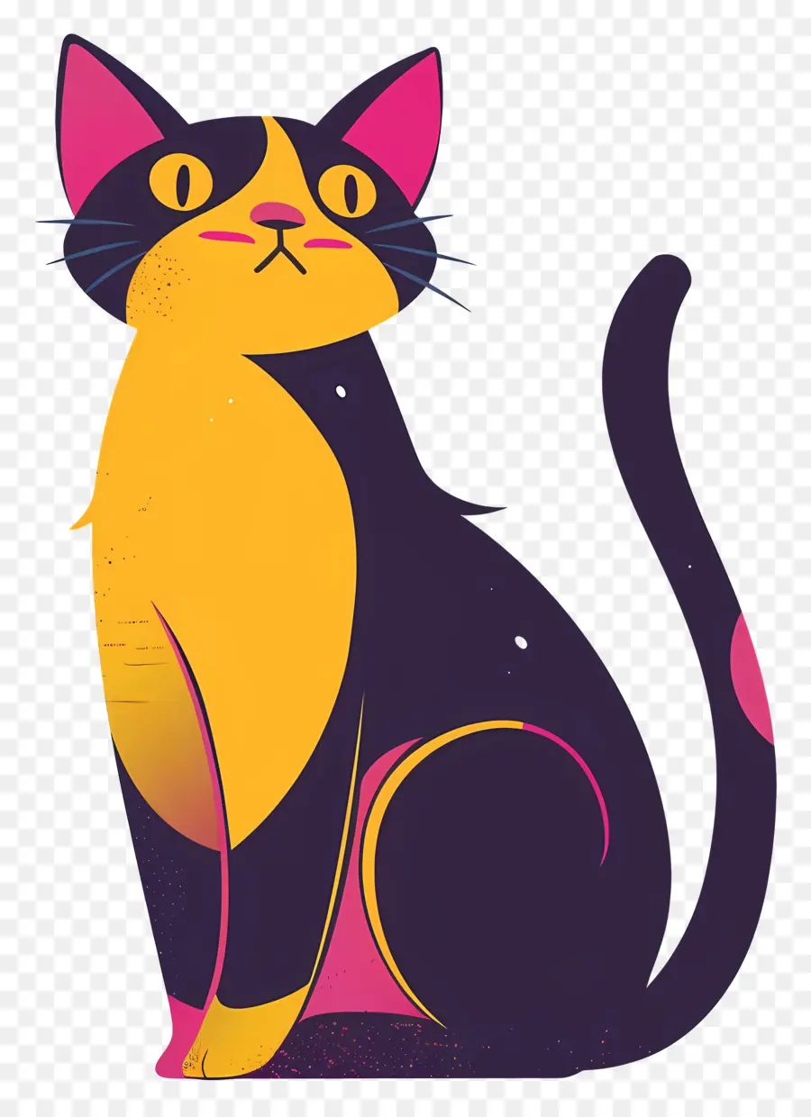 Gato Dos Desenhos Animados，Surpreso Gato PNG