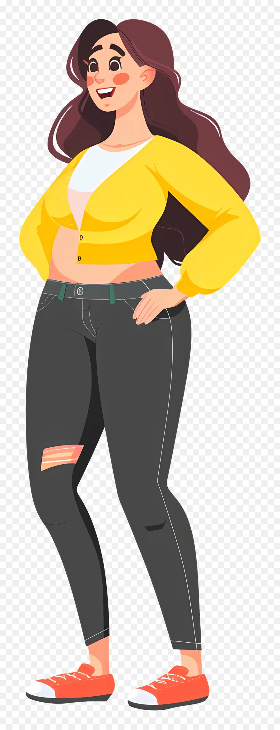 Perda De Peso，Mulher Com Roupa Amarela E Vermelha PNG