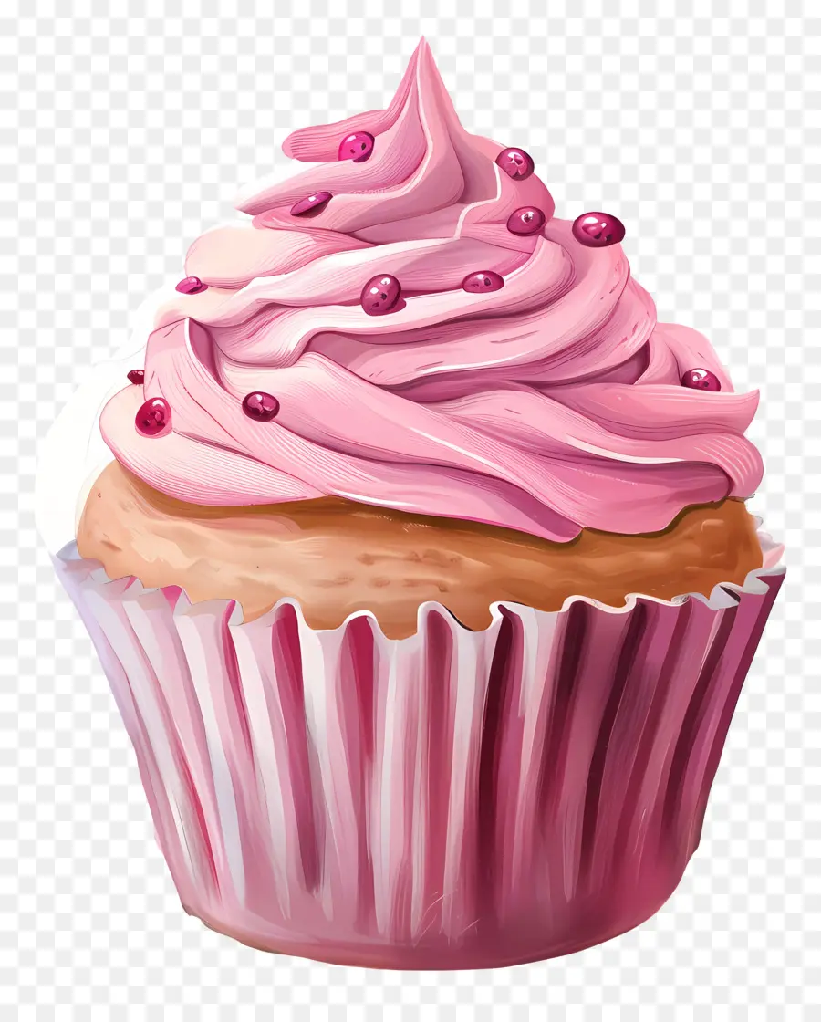 Cupcake，Cor De Rosa PNG