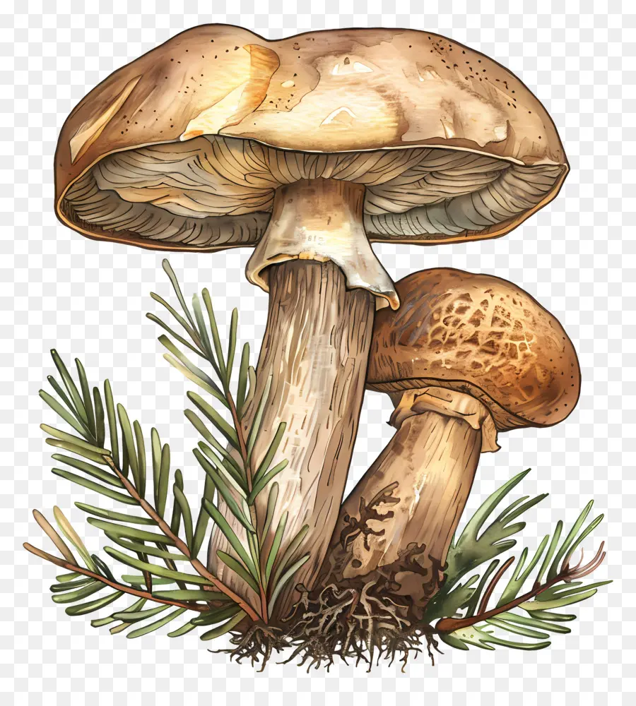 Cogumelo De Porcini，Cogumelos PNG