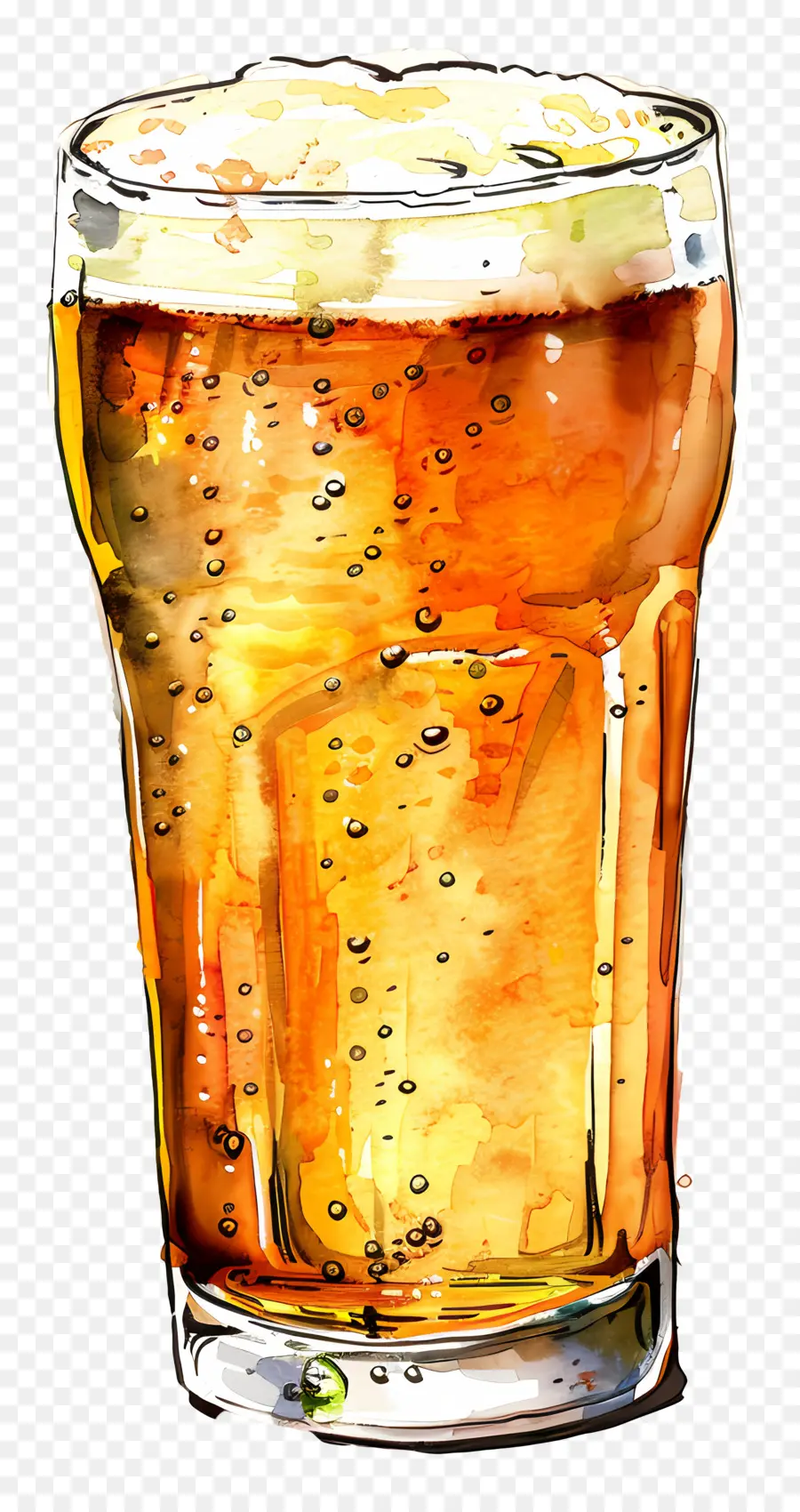 Cerveja，Pintura Em Aquarela PNG