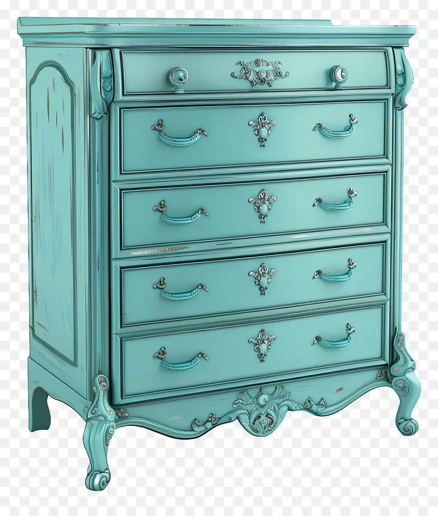 Dresser，Cômoda Azul PNG