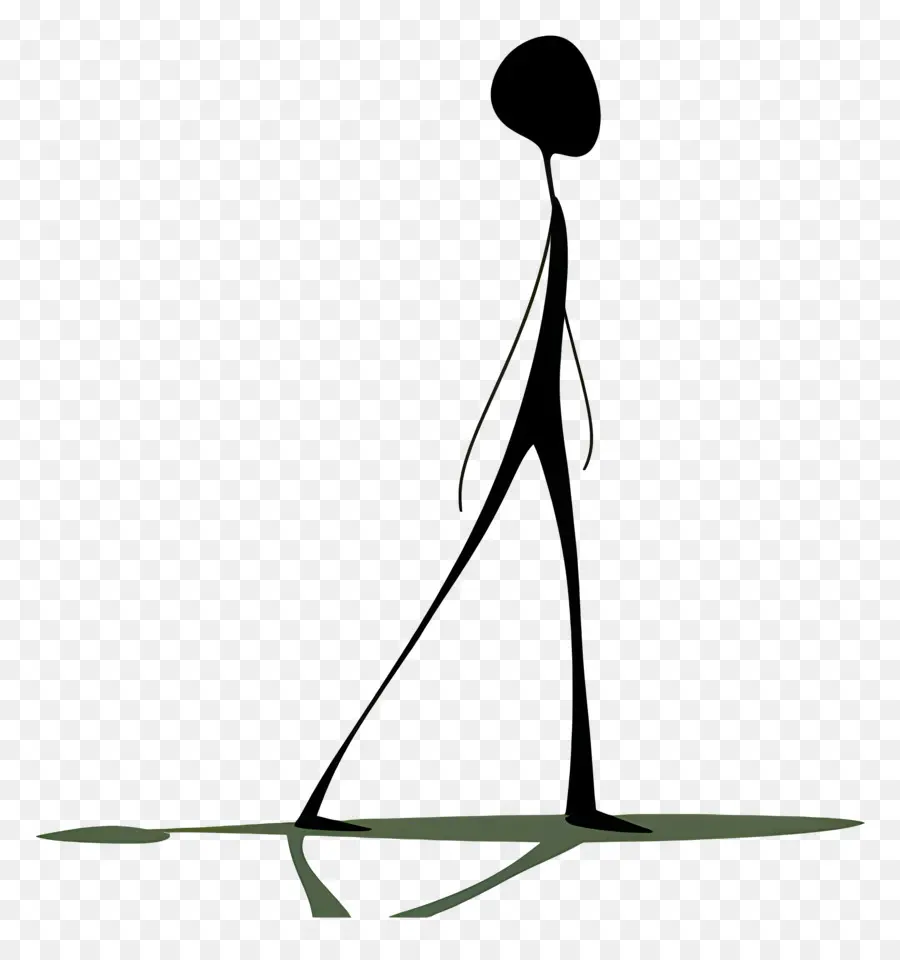 Stick Figura Andando，Yoga PNG