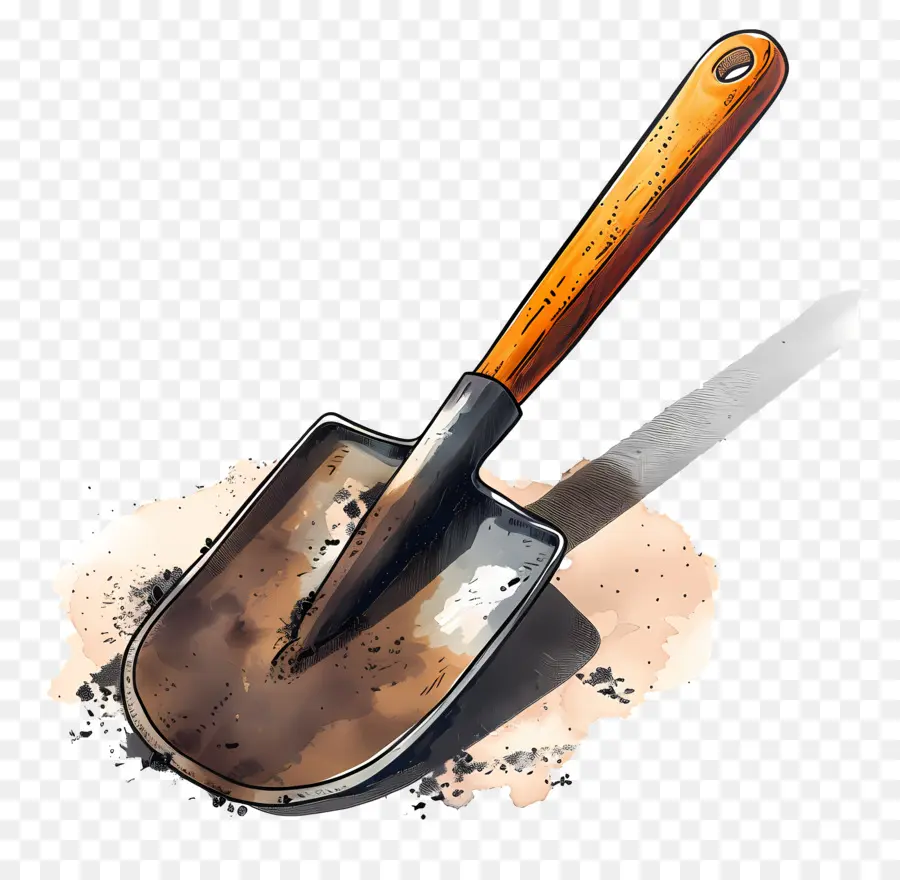 Pá，Digging PNG