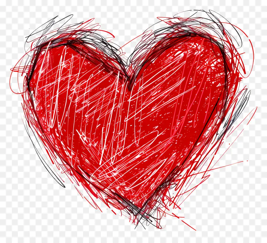 Rabiscar Coração，Heart Drawing PNG